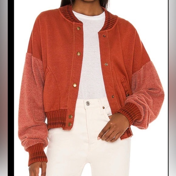 Free People Jackets & Blazers - Free People Hollaback Jacket in Spiced Brandy L